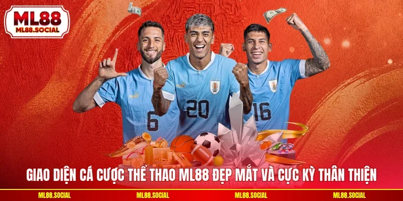 Giao diện cá cược thể thao ML88 đẹp mắt và cực kỳ thân thiện